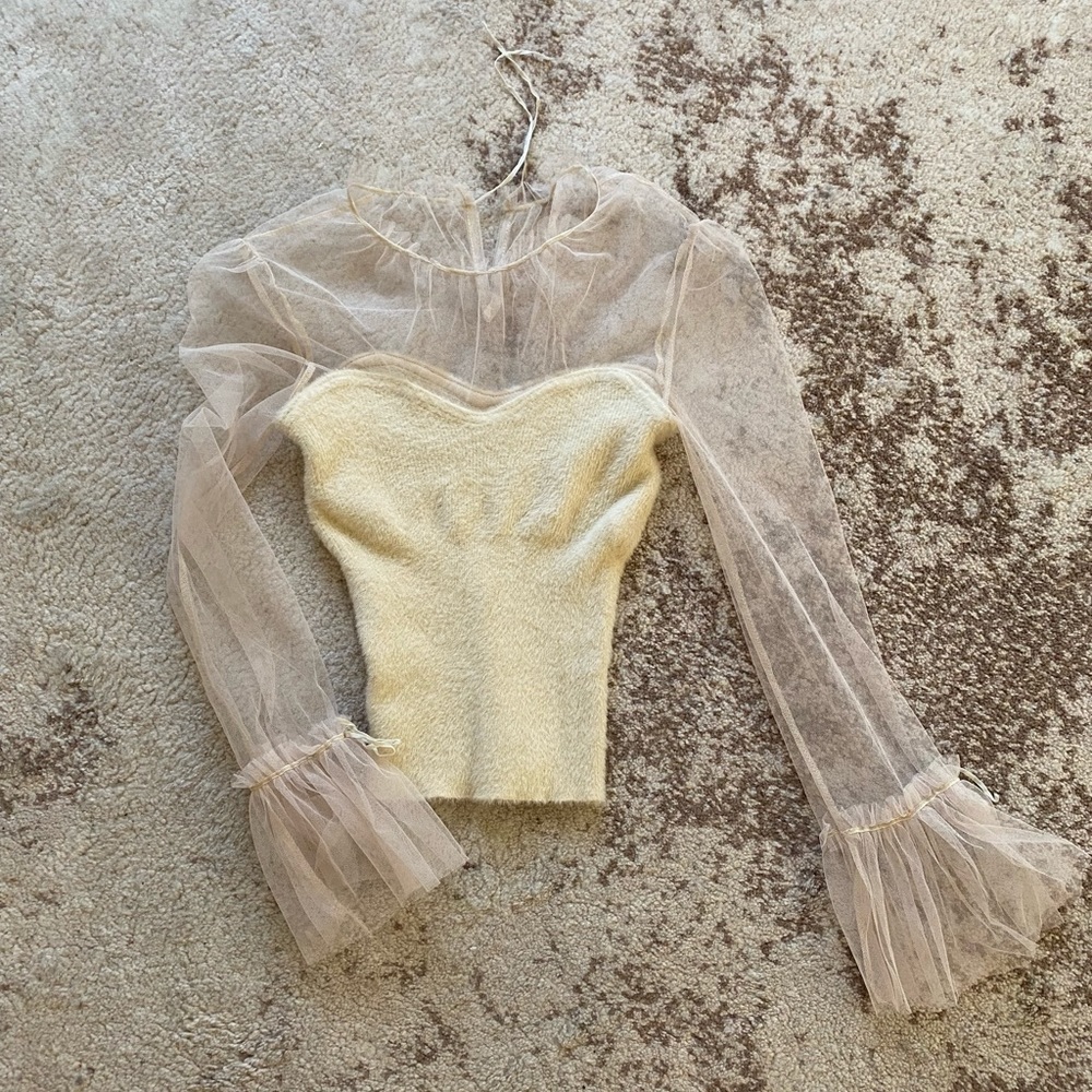Long Sleeve knit crop top